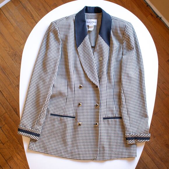 Vintage Danny & Nicole New York Houndstooth Blazer Size 10T - Picture 1 of 6